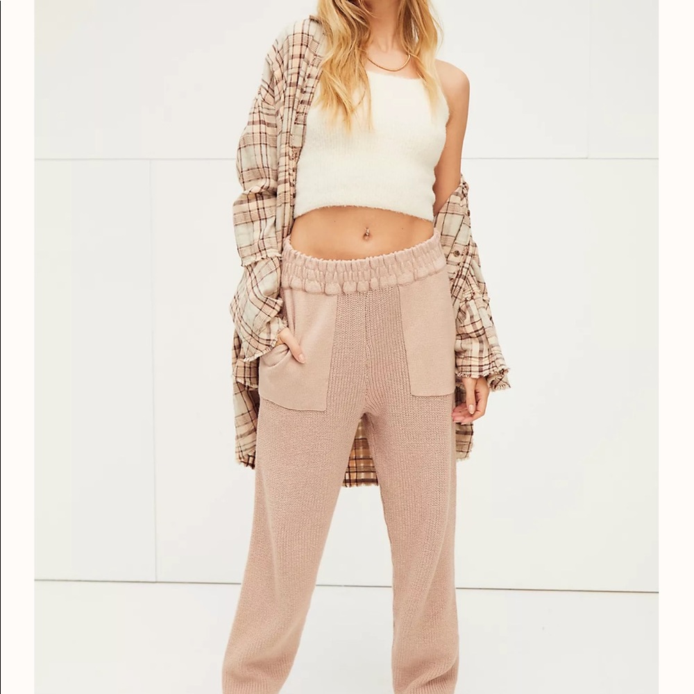 Free People Beach Blush Pink Sweatpants